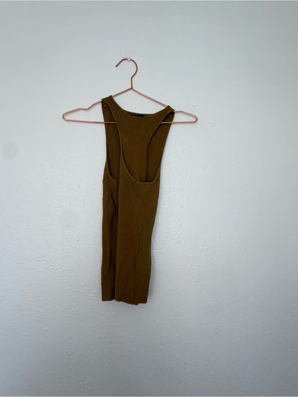 Massimo Dutti ribbed thicker tank sweater